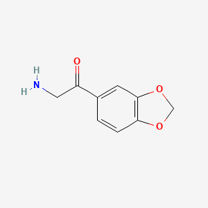 molecular formula C9H9NO3 B6337158 2-Amino-1-(1,3-benzodioxol-5-yl)ethanone CAS No. 189506-53-4