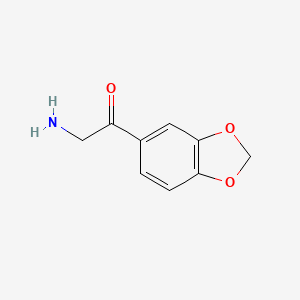 2-Amino-1-(1,3-dioxaindan-5-yl)ethan-1-one TFA, 95%