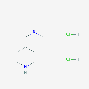 molecular formula C8H20Cl2N2 B063372 N,N-Dimethyl-1-(piperidin-4-yl)methanamine dihydrochloride CAS No. 172281-72-0