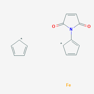 molecular formula C14H11FeNO2 B6337202 cyclopenta-1,3-diene;1-cyclopenta-1,4-dien-1-ylpyrrole-2,5-dione;iron(2+) CAS No. 96483-68-0