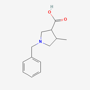 molecular formula C13H17NO2 B6337216 1-Benzyl-4-methyl-pyrrolidine-3-carboxylic acid CAS No. 885958-71-4