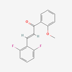 molecular formula C16H12F2O2 B6337263 1-(2-Methoxyphenyl)-3-(2,6-difluorophenyl)-2-propen-1-one CAS No. 1043387-56-9