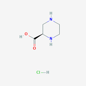 molecular formula C5H11ClN2O2 B6337333 (R)-Piperazine-2-carboxylic acid hydrochloride CAS No. 438631-78-8