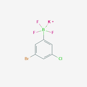 molecular formula C6H3BBrClF3K B6337365 Potassium 3-bromo-5-chlorophenyltrifluoroborate CAS No. 1189097-41-3