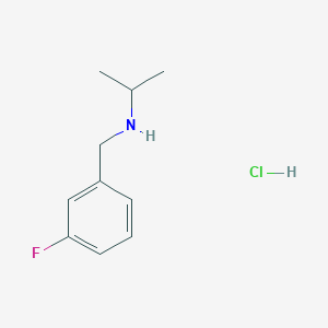 molecular formula C10H15ClFN B6337395 N-(3-fluorobenzyl)propan-2-amine hydrochloride CAS No. 90389-43-8