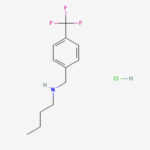 Butyl({[4-(trifluoromethyl)phenyl]methyl})amine hydrochloride
