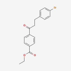 3-(4-Bromophenyl)-4'-carboethoxypropiophenone;  97%