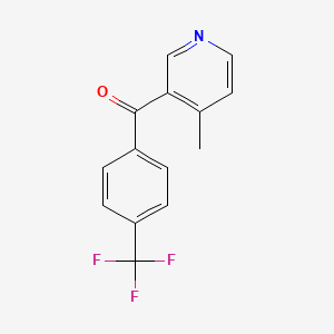 4-Methyl-3-(4-trifluoromethylbenzoyl)pyridine, 97%