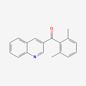 B6337431 4-(2,6-Dimethylbenzoyl)quinoline;  97% CAS No. 1187167-47-0