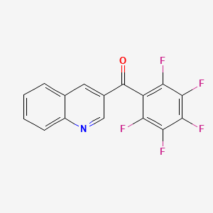 molecular formula C16H6F5NO B6337432 3-(Pentafluorobenzoyl)quinoline CAS No. 1187170-01-9