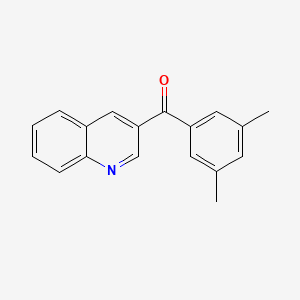 4-(3,5-Dimethylbenzoyl)quinoline;  97%