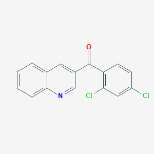 molecular formula C16H9Cl2NO B6337482 3-(2,4-Dichlorobenzoyl)quinoline CAS No. 1187170-88-2