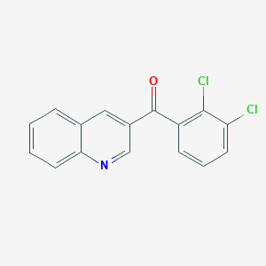 4-(2,3-Dichlorobenzoyl)quinoline;  97%