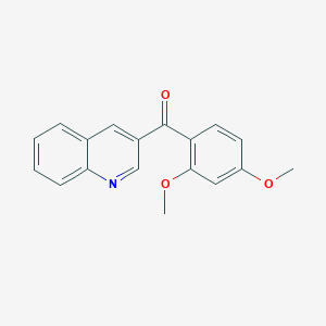 4-(2,4-Dimethoxybenzoyl)quinoline;  97%