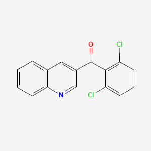 molecular formula C16H9Cl2NO B6337508 3-(2,6-Dichlorobenzoyl)quinoline CAS No. 1187171-87-4