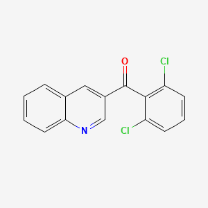 4-(2,6-Dichlorobenzoyl)quinoline;  97%