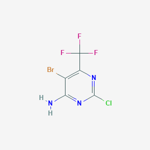 5-Bromo-2-chloro-6-(trifluoromethyl)pyrimidin-4-amine