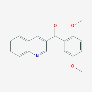 4-(2,5-Dimethoxybenzoyl)quinoline;  97%