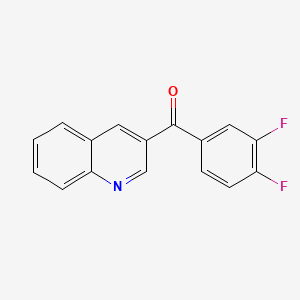 molecular formula C16H9F2NO B6337533 (3,4-Difluorophenyl)(quinolin-3-yl)methanone CAS No. 1183426-12-1