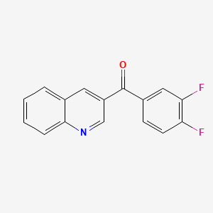 4-(3,4-Difluorobenzoyl)quinoline;  97%