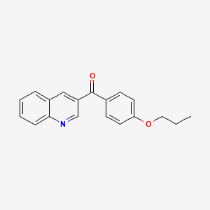 4-(4-Propoxybenzoyl)quinoline;  97%