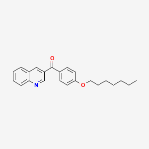 molecular formula C23H25NO2 B6337565 (4-(Heptyloxy)phenyl)(quinolin-3-yl)methanone CAS No. 1187167-41-4