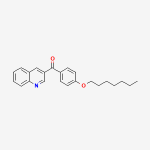 4-(4-Heptyloxybenzoyl)quinoline;  97%