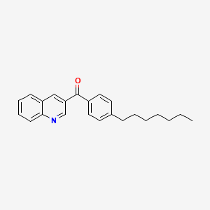 4-(4-Heptylbenzoyl)quinoline;  97%