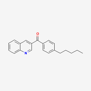 molecular formula C21H21NO B6337572 (4-Pentylphenyl)(quinolin-3-yl)methanone CAS No. 1187167-35-6