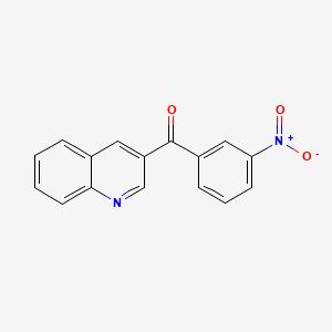 B6337587 4-(3-Nitrobenzoyl)quinoline;  97% CAS No. 1187167-64-1