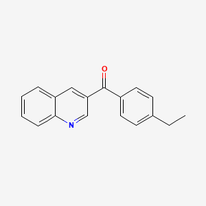 4-(4-Ethylbenzoyl)quinoline;  97%