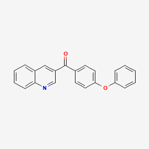molecular formula C22H15NO2 B6337609 (4-Phenoxyphenyl)(quinolin-3-yl)methanone CAS No. 1187168-35-9