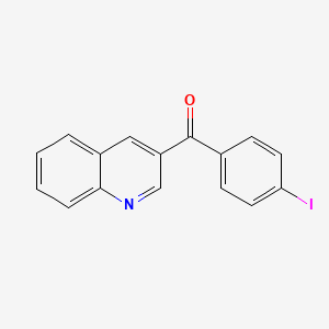 molecular formula C16H10INO B6337623 3-(4-Iodobenzoyl)quinoline CAS No. 1187167-01-6