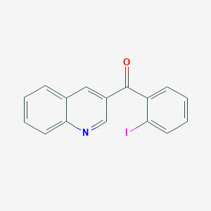 molecular formula C16H10INO B6337634 4-(2-Iodobenzoyl)quinoline;  97% CAS No. 1187170-84-8