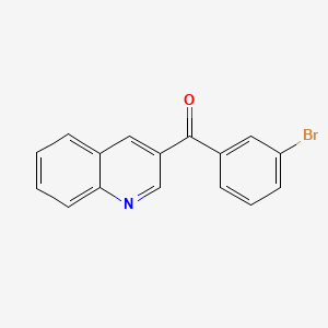 molecular formula C16H10BrNO B6337648 4-(3-Bromobenzoyl)quinoline;  97% CAS No. 1178950-08-7