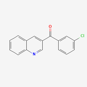 molecular formula C16H10ClNO B6337652 4-(3-Chlorobenzoyl)quinoline;  97% CAS No. 1178743-28-6