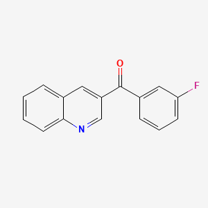 4-(3-Fluorobenzoyl)quinoline;  97%