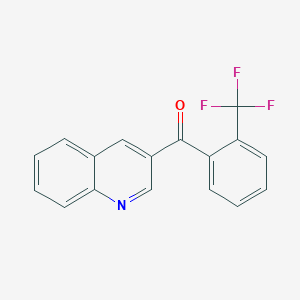 molecular formula C17H10F3NO B6337660 Quinolin-3-yl(2-(trifluoromethyl)phenyl)methanone CAS No. 1187165-86-1