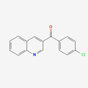 molecular formula C16H10ClNO B6337661 4-(4-Chlorobenzoyl)quinoline;  97% CAS No. 1184592-10-6