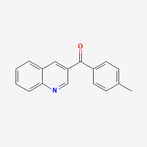 molecular formula C17H13NO B6337665 Quinolin-3-yl(p-tolyl)methanone CAS No. 1182441-50-4