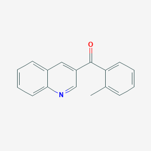 molecular formula C17H13NO B6337673 Quinolin-3-yl(o-tolyl)methanone CAS No. 855633-82-8