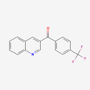 4-(4-Trifluoromethylbenzoyl)quinoline;  97%