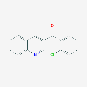 molecular formula C16H10ClNO B6337689 (2-Chlorophenyl)(quinolin-3-yl)methanone CAS No. 1187166-89-7