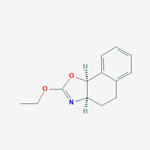 molecular formula C13H15NO2 B063377 Naphth[2,1-d]oxazole, 2-ethoxy-3a,4,5,9b-tetrahydro-, cis-(9CI) CAS No. 168628-57-7