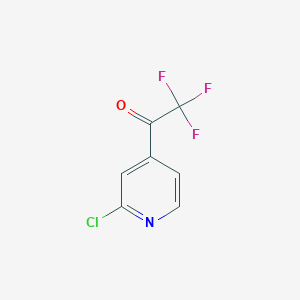 B6337883 2-Chloro-4-trifluoroacetylpyridine CAS No. 898784-96-8