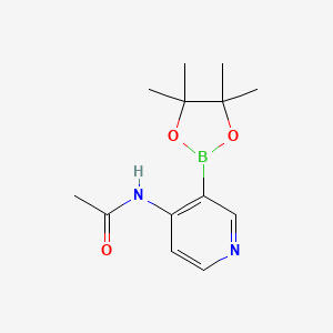 molecular formula C13H19BN2O3 B6338150 N-(3-(4,4,5,5-TETRAMETHYL-1,3,2-DIOXABOROLAN-2-YL)PYRIDIN-4-YL)ACETAMIDE CAS No. 2096337-79-8