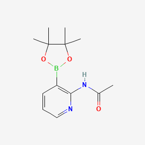 molecular formula C13H19BN2O3 B6338191 N-(3-(4,4,5,5-Tetramethyl-1,3,2-dioxaborolan-2-YL)pyridin-2-YL)acetamide CAS No. 2058157-37-0