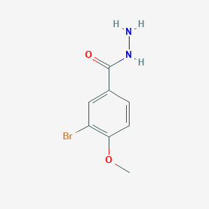 molecular formula C8H9BrN2O2 B063383 3-Bromo-4-methoxybenzohydrazide CAS No. 181136-33-4