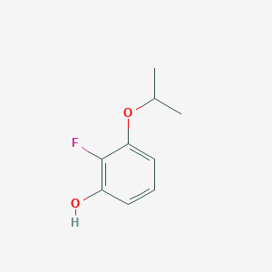 molecular formula C9H11FO2 B6338368 2-FLUORO-3-(PROPAN-2-YLOXY)PHENOL CAS No. 1243452-19-8