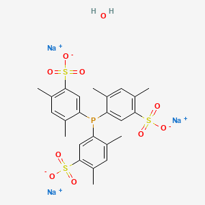 molecular formula C24H26Na3O10PS3 B6338436 TRIS(4,6-DIMETHYL-3-SULFONATOPHENYL)PHOSPHINE TRISODIUM SALT HYDRATE CAS No. 1166403-40-2